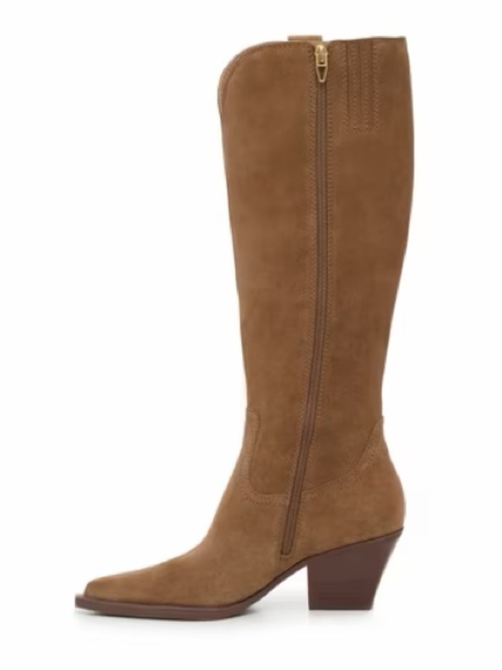 Dolce Vita Ramsay Western Wide Calf Suede Boot - Picture 2 of 9